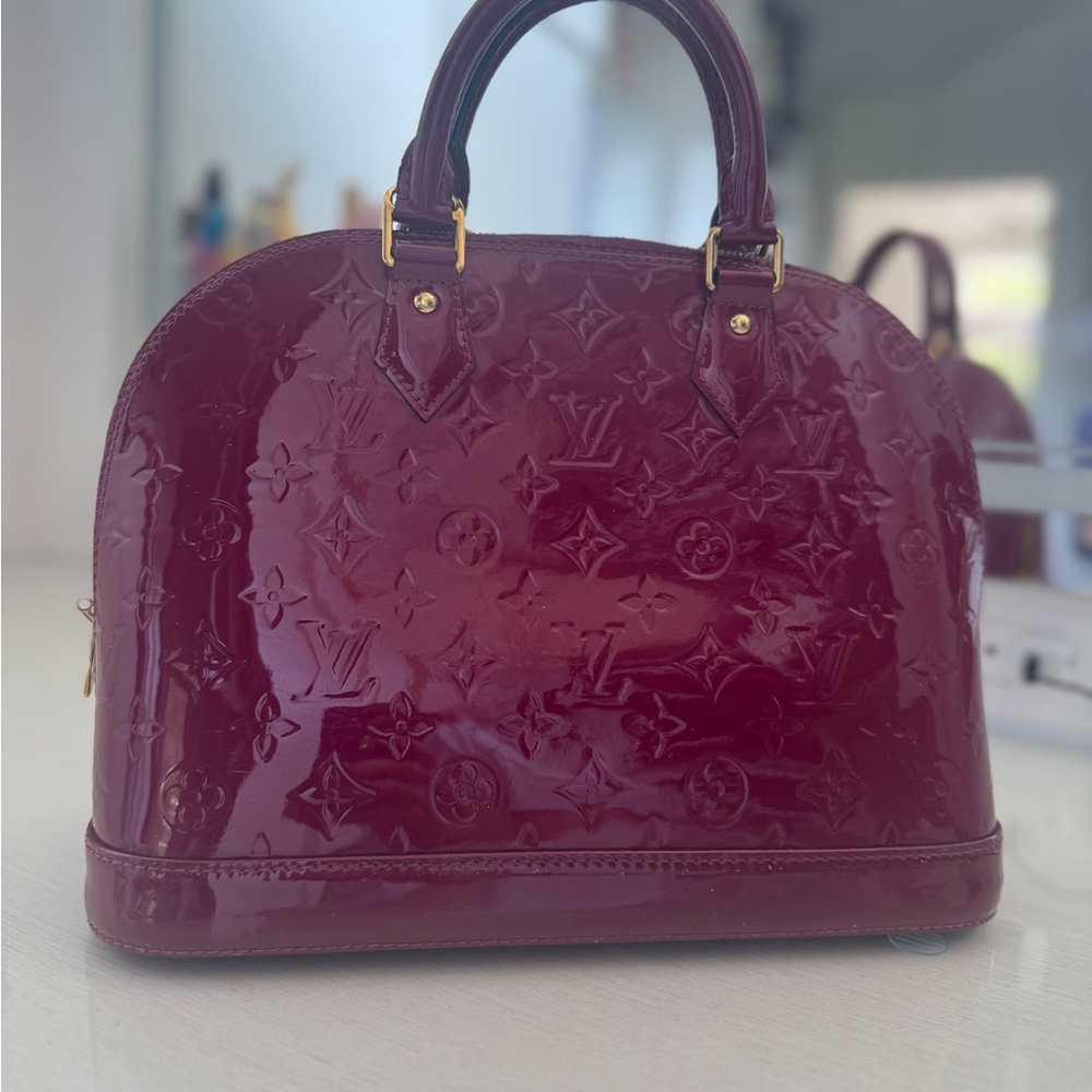 Louis Vuitton  Alma GM - Glossy Maroon Satchel